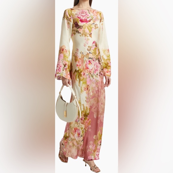 Hemant & Nandita Sama Floral Boatneck Maxi Dress - Picture 2 of 3